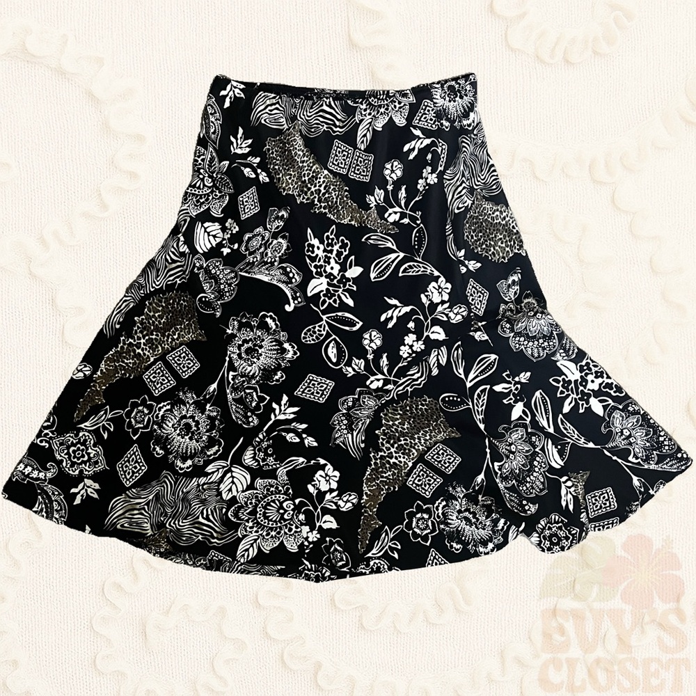 Daniel Laurent Mid Length Vintage Floral Paisley Skirt Womens Medium/Large